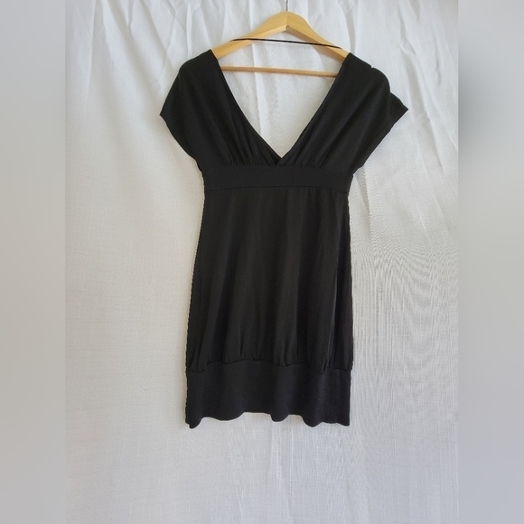 GUESS Y2K whimsygoth plunge vneck shirt mini dress - Picture 8 of 8